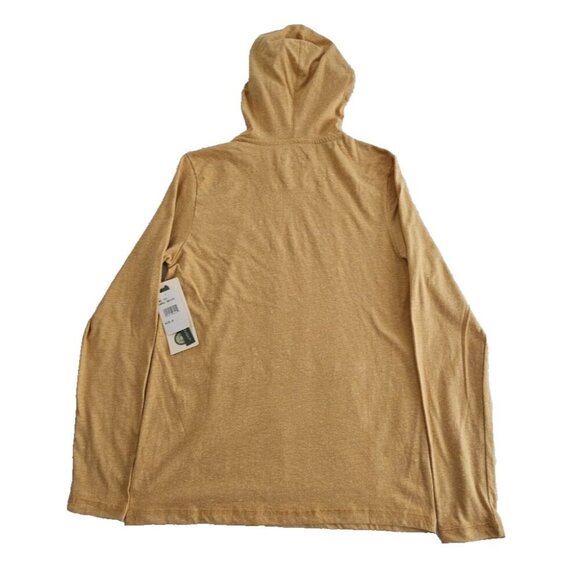 Threads For Thought Hoodie Women's S Golden Wheat Long Sleeve Slubby Cotton NEW - Picture 2 of 16